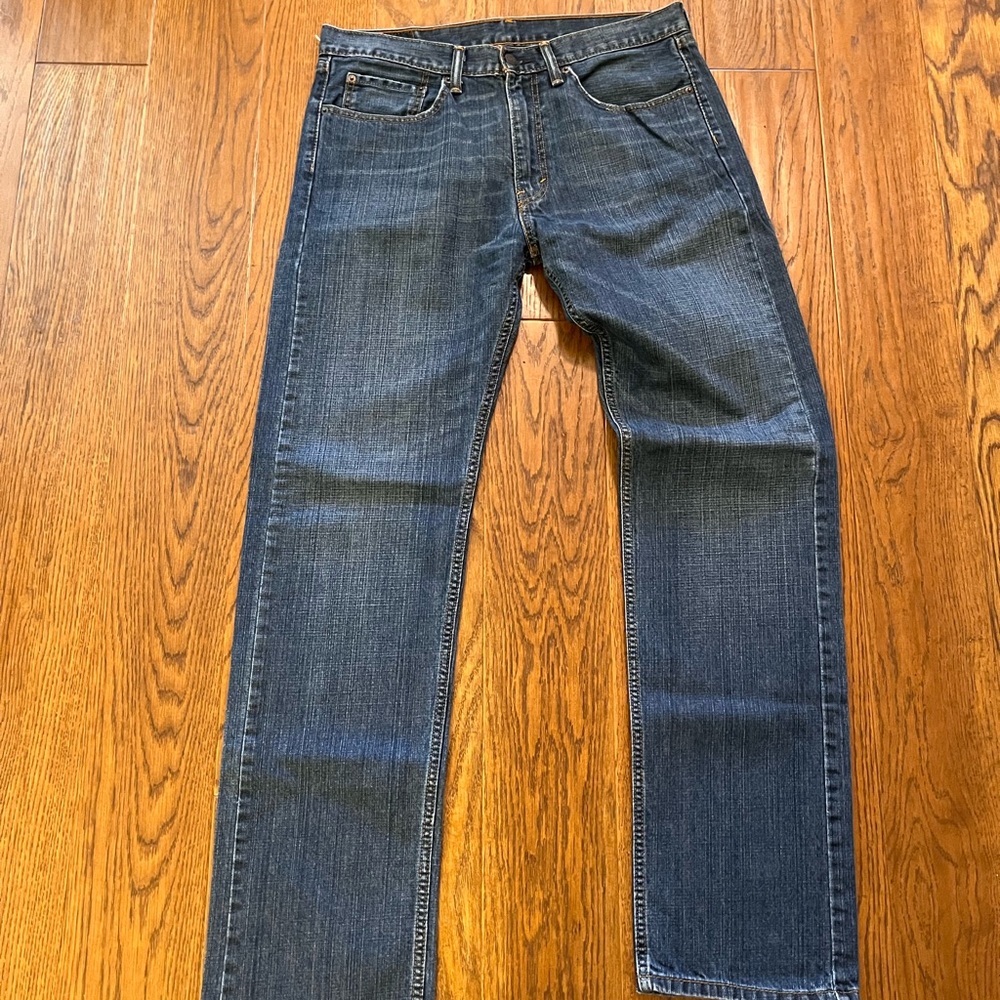 Levi's 505 Men's Straight‎ Fit Blue Jeans